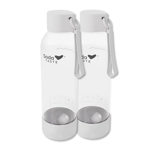 Sodataste wasserflasche weiß - wasserflasche,